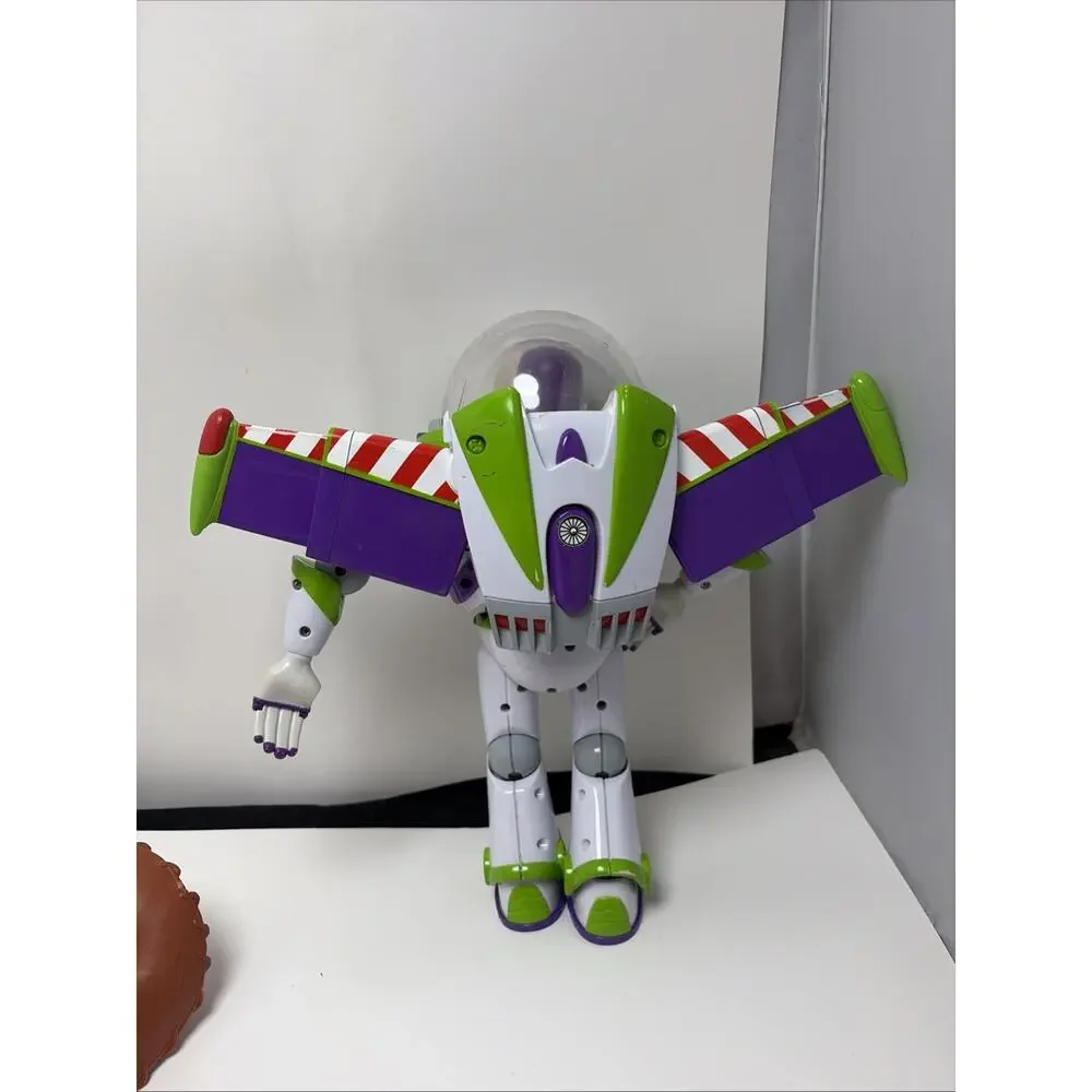 Thinkway Toys Talking Buzz & 1995 Woody Disney Toy Story Pull String Original
